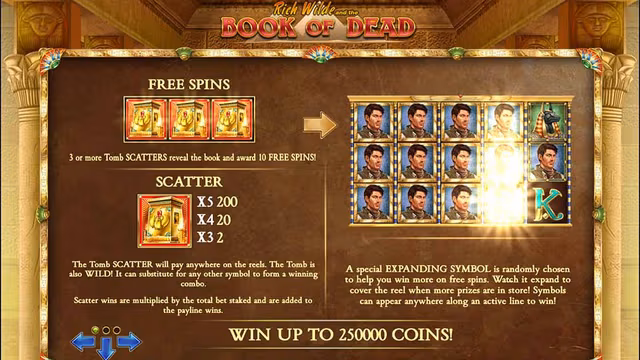Book of Dead play